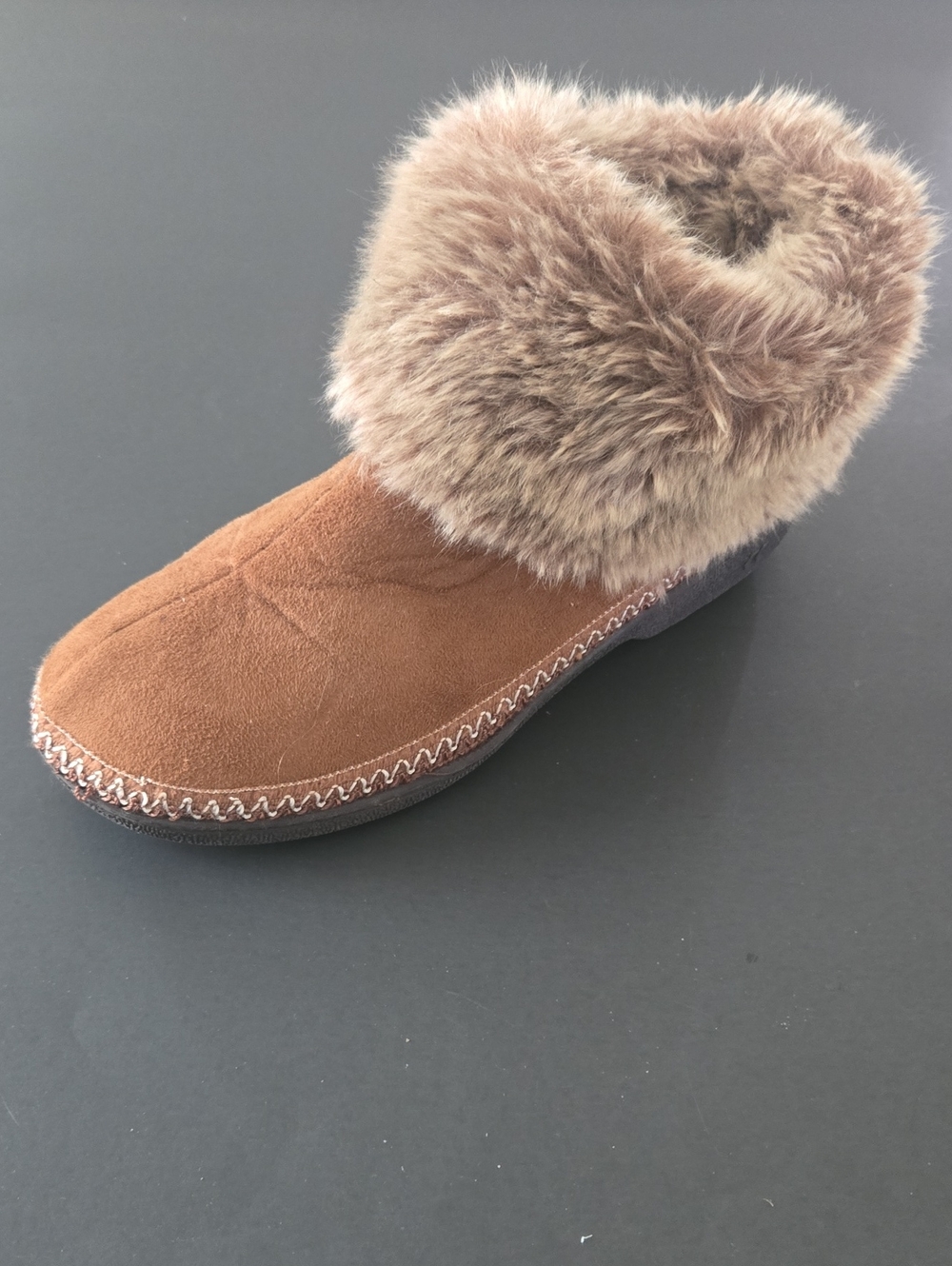 ISOTINER Faux-Fur Cuff Slip-On Booties